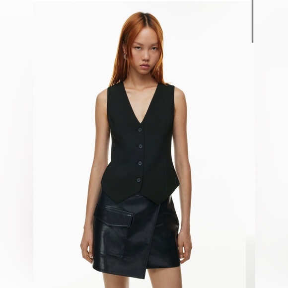 NWT Aritzia Babaton Director Vest Black Size 6 Limited Edition - Picture 3 of 13